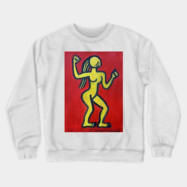 dancing girl Crewneck Sweatshirt by diegomanuel